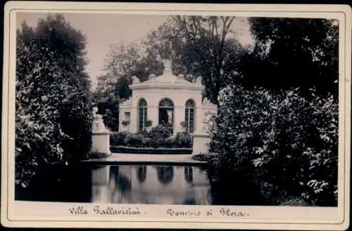 Kabinett Foto Genova Genua Ligurien, Villa Pallavicini, Tempio di Flora