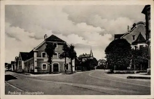 Ak Pocking in Niederbayern, Hauptplatz