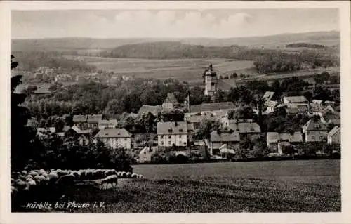 Ak Kürbitz Weischlitz im Vogtland, Gesamtansicht