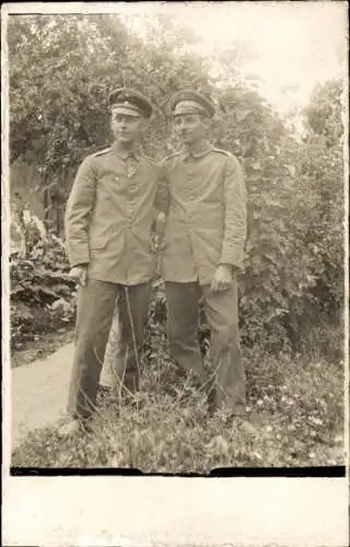 Foto Ak Soldaten in Uniformen, Porträt, Kaiserzeit