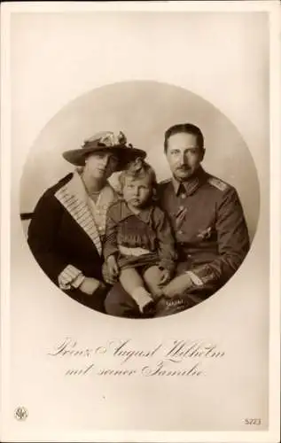 Ak August Wilhelm Prinz von Preußen, Alexandra Viktoria, Prinz Alexander Ferdinand