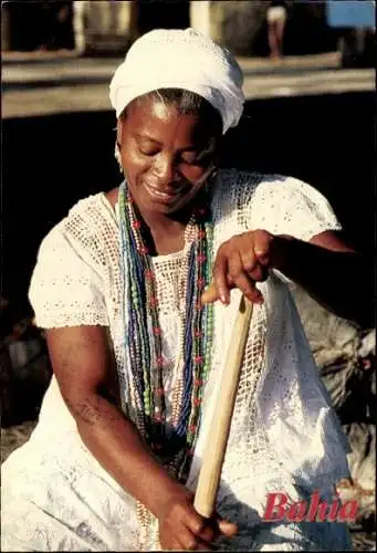 Ak Bahia Brasilien, A Baiana, Portrait einer Frau