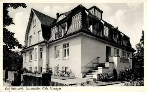 Ak Bad Nenndorf an der Weser, Sanatorium Riebe-Niemeyer