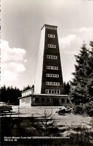 Ak Oberhundem Kirchhundem Nordrhein Westfalen, Rhein Weser Turm