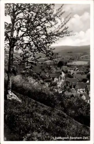 Ak Zell Bensheim an der Bergstraße Hessen, Teilansicht