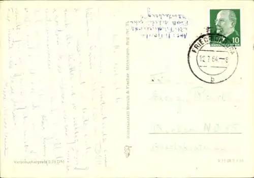 Ak Friedrichroda im Thüringer Wald, Waldbahn, Panorama, Kurpark, Springbrunnen