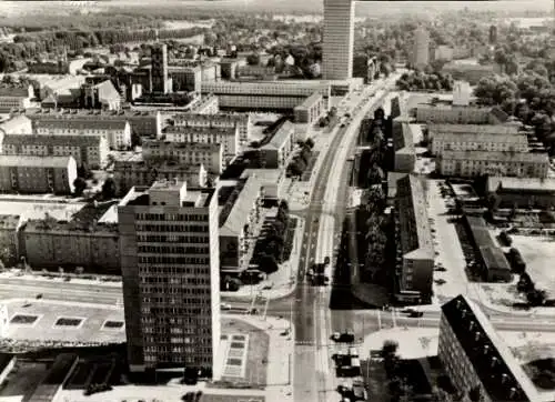 Ak Frankfurt an der Oder, Stadt aus der Vogelschau