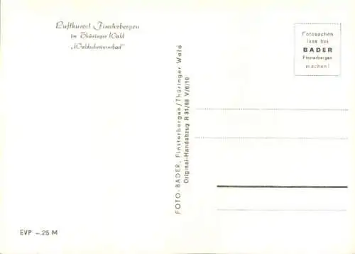 Ak Finsterbergen Friedrichroda Thüringen,Waldschwimmbad