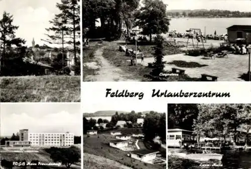 Ak Feldberg Feldberger Seenlandschaft, Urlauberzentrum, Liegewiese, FDGB Heim Freundschaft