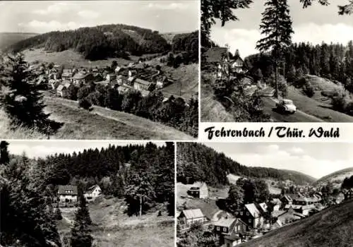 Ak Fehrenbach Masserberg in Thüringen, Panorama, Teilansichten