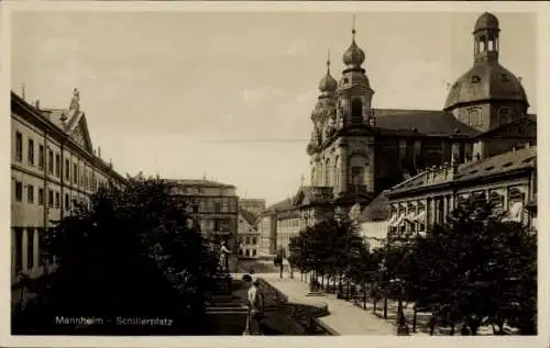 Ak Mannheim in Baden, Schillerplatz