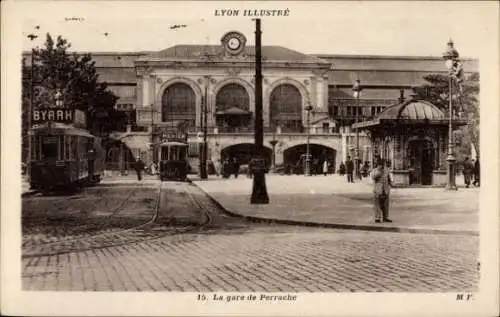 Ak Lyon Rhône, La gare de Perrache