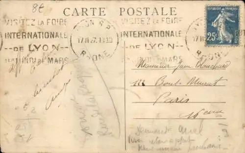 Ak Lyon Rhône, Gare de Perrache, Straßenbahn