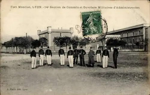 Ak Lyon Rhône, Fort Montluc, 14e Section de Commis, Ouvriers Militaires d'Administration