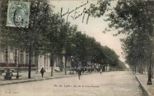 Ak Lyon Rhône, Boulevard de la Croix-Rousse