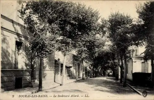 Ak Fouras les Bains Charente Maritime, le Boulevard Allard