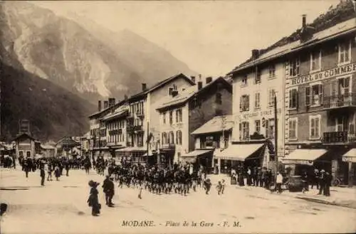 Ak Modane Savoie, Place de la Gare