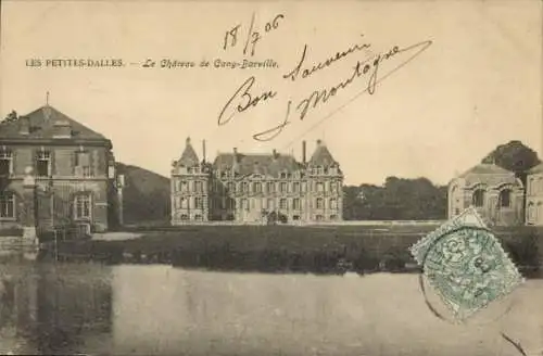 Ak Petites Dalles Seine Maritime, Schloss Cany-Barville