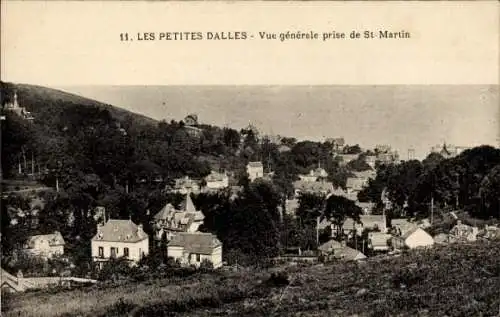 Ak Petites Dalles Seine Maritime, Vue generale prise de St-Martin