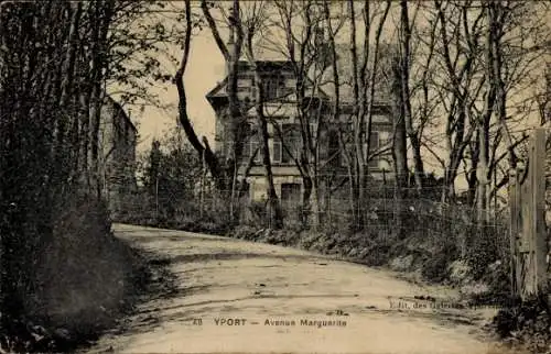 Ak Yport Seine Maritime, Avenue Marguerite