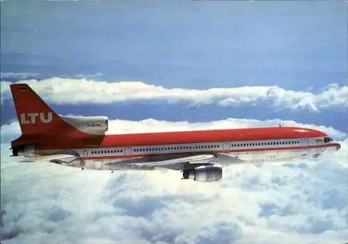 Ak TriStar Lockheed L 1011 1, Deutsches Passagierflugzeug, LTU