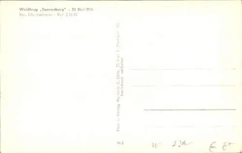 Ak Wik Kiel in Schleswig Holstein, Waldkrug Tannenberg, Hochbrücken