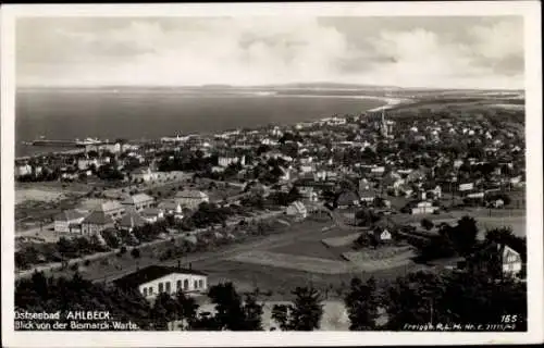 Ak Ostseebad Ahlbeck auf Usedom, Blick von der Bismarck-Warte, Panorama