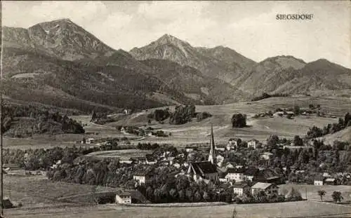 Ak Siegsdorf in Oberbayern, Gesamtansicht