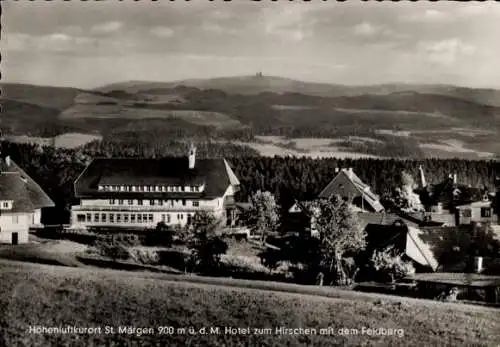 Ak Sankt Märgen im Schwarzwald, Hotel Zum Hirschen, Feldberg, Panorama