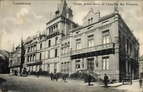 Ak Luxembourg Luxemburg, Palais grand ducalet Abgeordnetenkammer