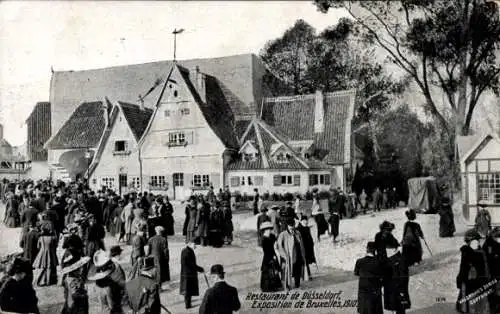 Ak Bruxelles Brüssel, Exposition 1910, Restaurant de Düsseldorf