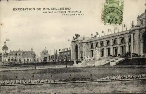 Ak Bruxelles Brüssel, Exposition de 1910, Facade Principale