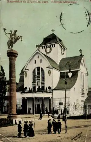 Ak Weltausstellung Brüssel 1910, Section Allemande, Deutsches Haus
