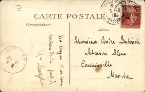 Ak Französisches Kriegsschiff Vergniaud