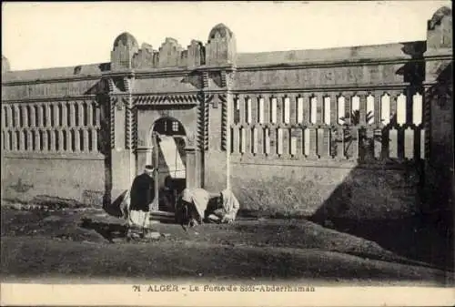 Ak Algier Algier Algerien, das Sidi-Abderrhaman Tor