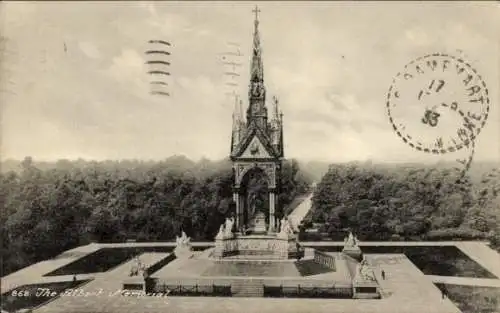 Ak London City England, Albert Memorial