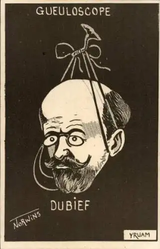 Künstler Ak Norwins, Gueuloscope, Dubief, Karikatur