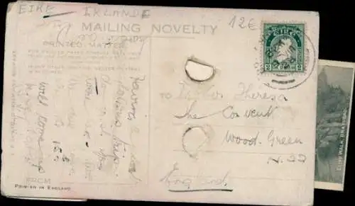 Leporello Ak Wicklow Irland, Bray-Esplanade, Main Street, Dargle-Bridge, Cliff Walk