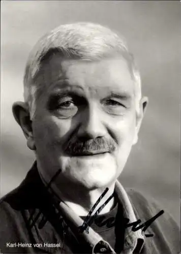 Ak Schauspieler Karl-Heinz von Hassel, Portrait, Autogramm