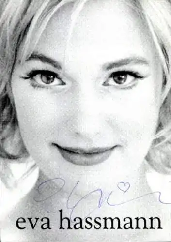 Ak Schauspielerin Eva Hassmann, Portrait, Autogramm