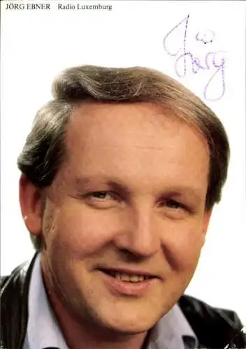 Ak Moderator Jörg Ebner, Portrait, Autogramm