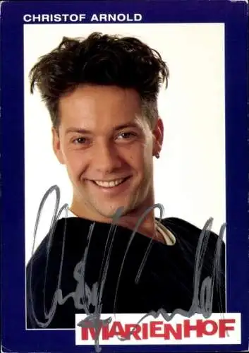 Ak Schauspieler Christof Arnold, Portrait, Autogramm