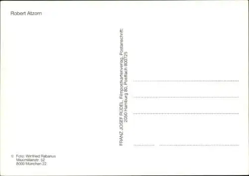 Ak Schauspieler Robert Atzorn, Portrait, Autogramm