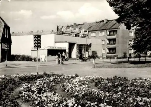 Ak Ludwigslust in Mecklenburg, Kaufhalle Nord, Straßenansicht