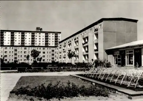 Ak Lankow Schwerin in Mecklenburg, Hochhaus