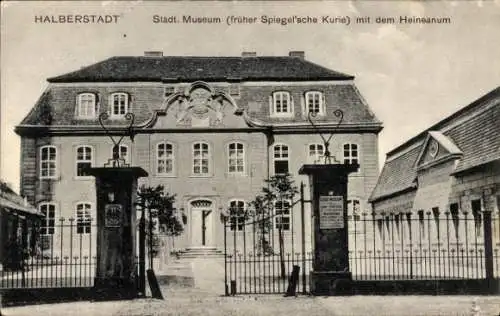 Ak Halberstadt am Harz, Städtisches Museum, Heineanum