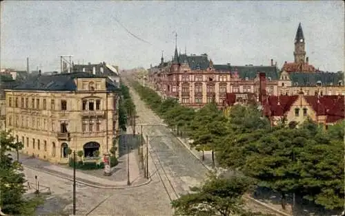 Ak Zwickau in Sachsen, Bahnhofstraße