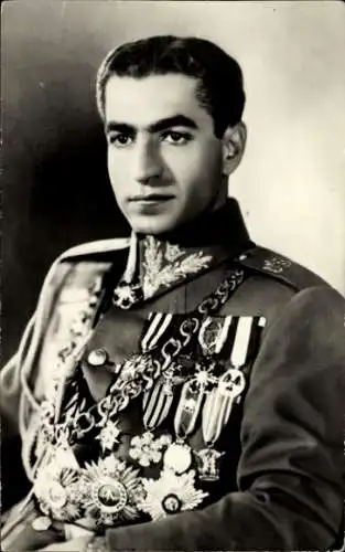 Foto Ak Mohammad Reza Pahlavi, Schah von Persien, Portrait