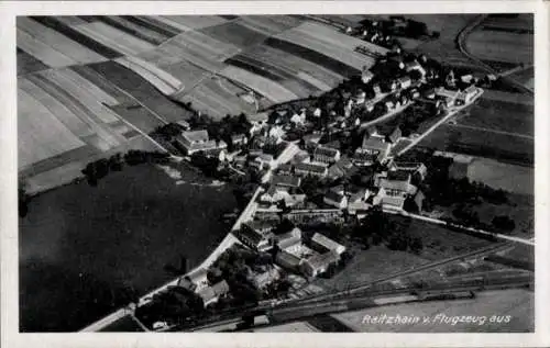 Ak Raitzhain Ronneburg in Thüringen, Fliegeraufnahme