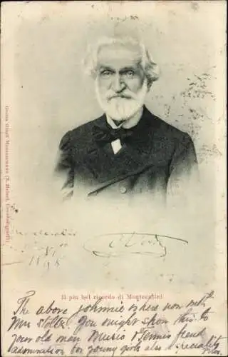 Ak Komponist Giuseppe Verdi, Portrait